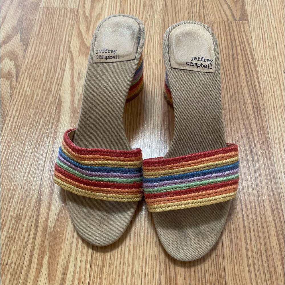 Jeffrey Campbell Rainbow Heels Size 8